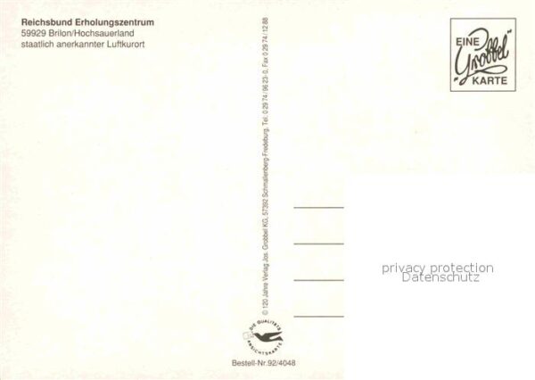 Brilon Reichsbund Erholungszentrum Luftkurort – Bild 2