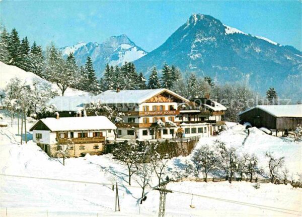 Oberaudorf Berggasthof Hocheck Winterpanorama Baye