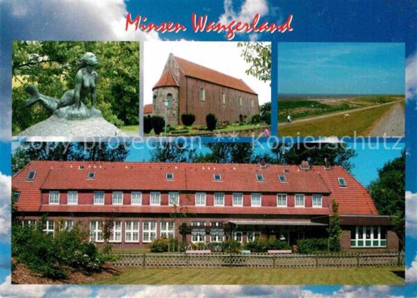 Minsen Pension Wangerland Alte Schule Skulptur