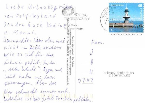 Minsen Pension Wangerland Alte Schule Skulptur – Bild 2