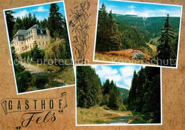 Schwarzenbach Wald Gasthof Pension Fels Landschaftspanoram