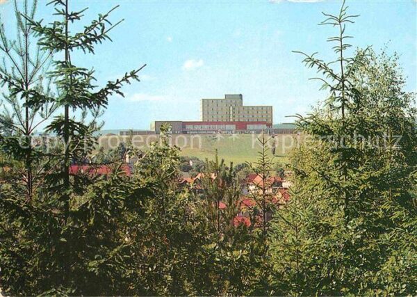 Finsterbergen Blick zum FDGB Erholungsheim Wilhelm Pi