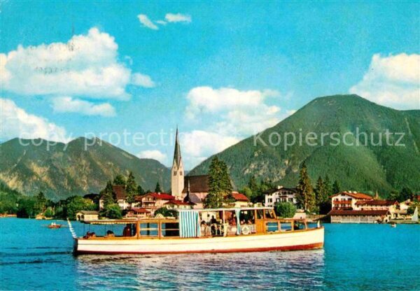 Rottach-Egern Blick zum Wallberg und zur Bodenschneid
