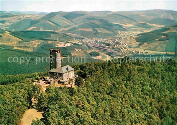 Kirchhundem Aussichtsturm Hohe Bracht Fliegeraufnah