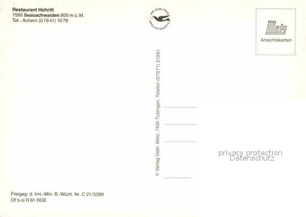 Sasbachwalden Restaurant Hohritt Fliegeraufnahme – Bild 2