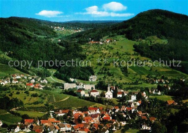 Sasbachwalden Panorama Blumenort Weinort Schwarzwald