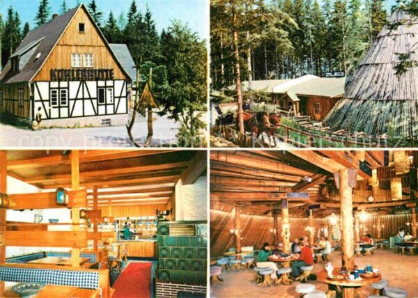 Sosa Erzgebirge Konsum Gaststätten Köhlerhütte und Meil