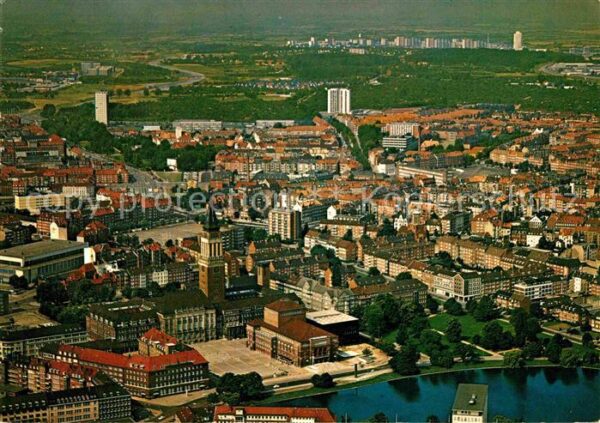 Kiel Landeshauptstadt Fliegeraufnahme