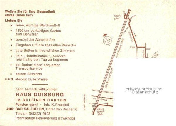 Bad Salzuflen Haus Duisburg Pension garni – Bild 2
