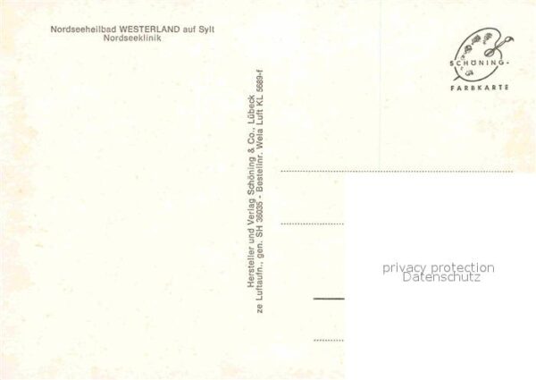 Westerland Sylt Nordseeklinik Nordseeheilbad Fliegerauf – Bild 2