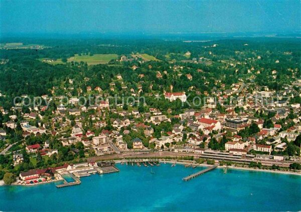 Starnberg Starnberger See Fliegeraufnahme