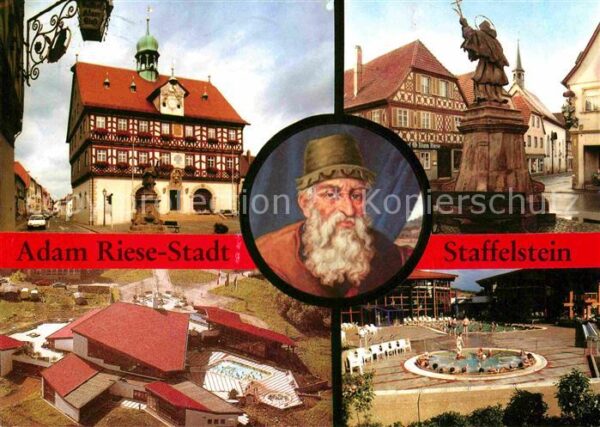 Staffelstein Geburtshaus Adam Riese Denkmal Portrait