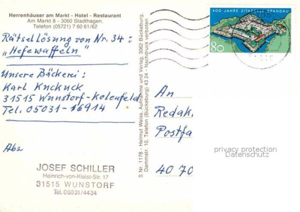 Stadthagen Herrenhäuser am Markt Hotel Restaurant – Bild 2