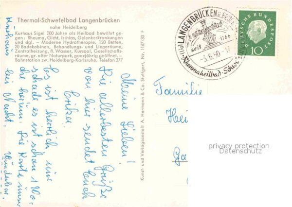 Langenbruecken Bad Schoenborn Thermal Schwefelbad Springbrunnen Nacht – Bild 2
