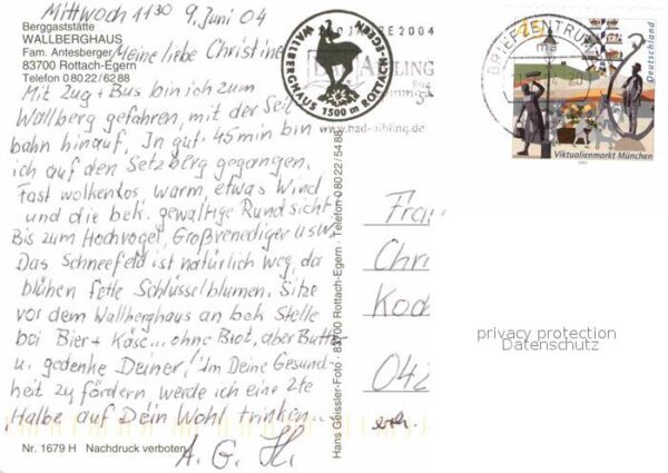 Rottach-Egern Berggaststätte Wallberghaus – Bild 2