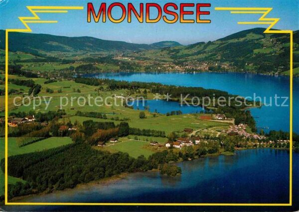 Mondsee Salzkammergut Fliegeraufnahme