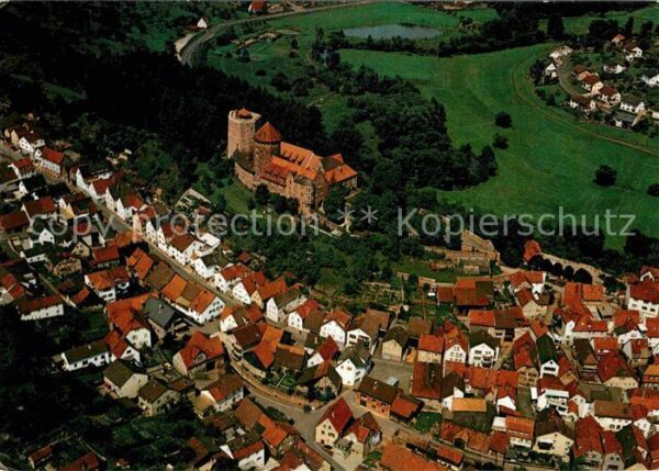 Rieneck Schloss Fliegeraufnahme