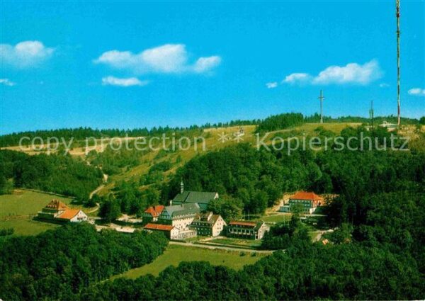 Kreuzberg Rhoen Kloster Rhön Naturpark Fliegeraufnahme