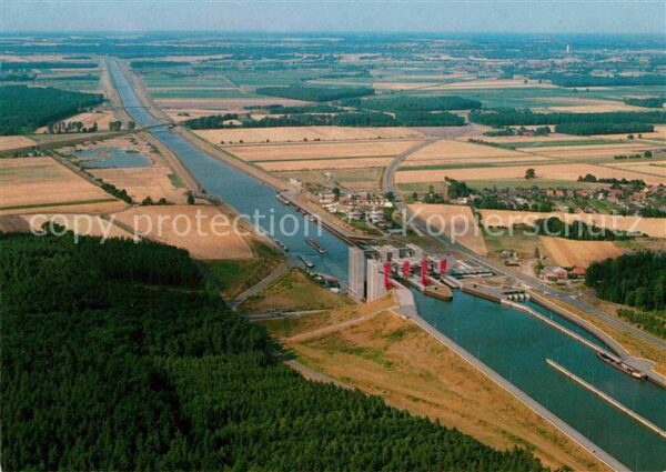 Scharnebeck Lueneburg Schiffshebewerk Fliegeraufnahme