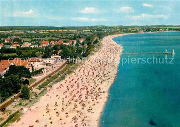 Scharbeutz Ostseebad Strand Fliegeraufnahme