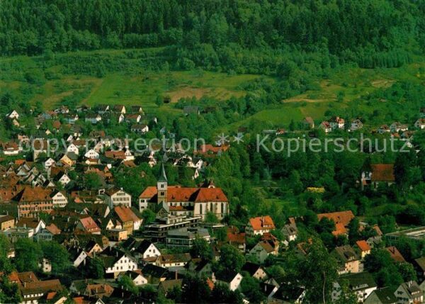 Murrhardt Teilansicht mit ev. Stadt und Walterich