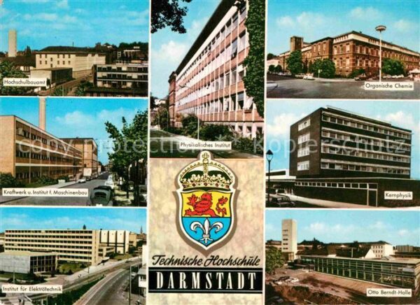 Darmstadt Gebäude Technische Hochschule Wappen