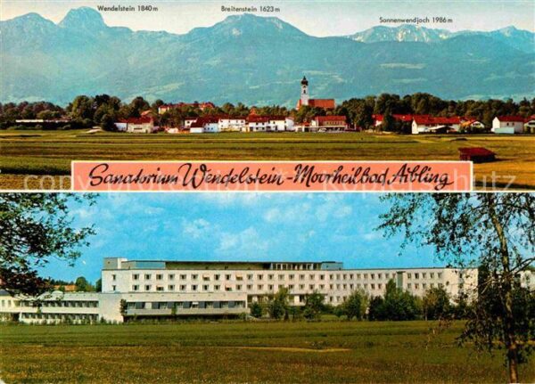 Bad Aibling Gesamtansicht mit Alpenpanorama Sanator