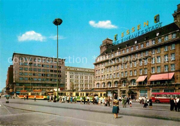 Essen Ruhr Bahnhofsvorplatz mit Hotel-Handelshof u