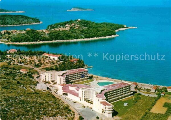 Cavtat Dalmatien Fliegeraufnahme Hotel Albatros