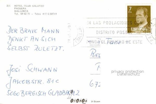 Paguera Mallorca Islas Baleares Fliegeraufnahme Hotel Club Galatzo – Bild 2