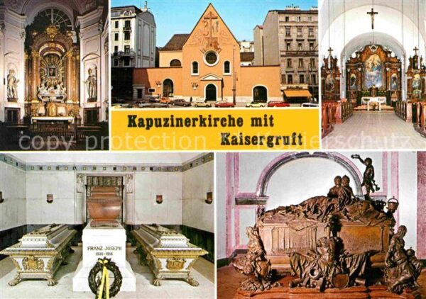 Wien Kapuzinerkirche mit Kaisergruft