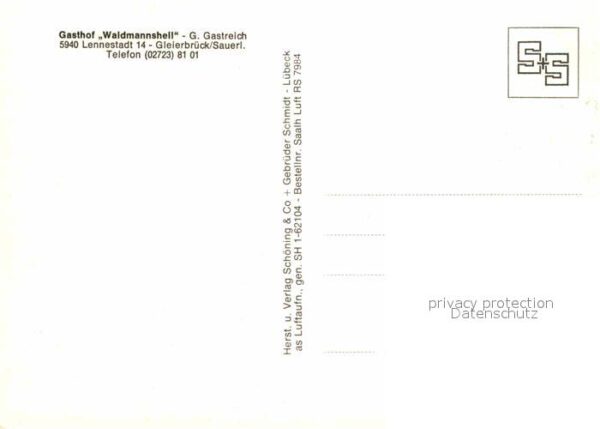 Lennestadt Gasthaus Waldmannshell Fliegeraufnahme – Bild 2