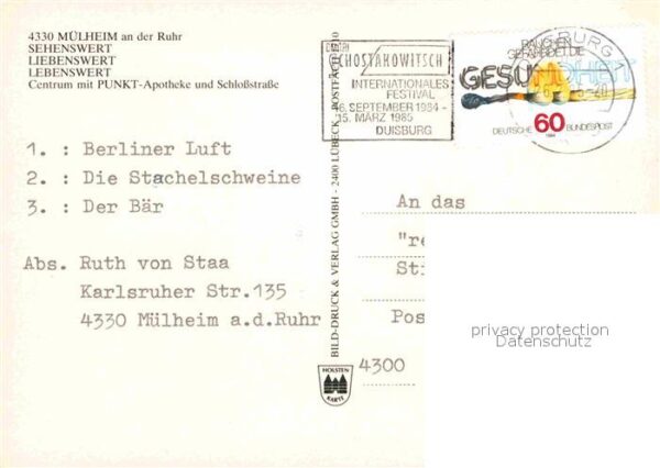 Muelheim Ruhr Centrum mit Punkt-Apotheke und Schloßst – Bild 2