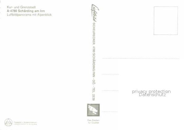 Schaerding Fliegeraufnahme Grenzstadt Brückenparti – Bild 2