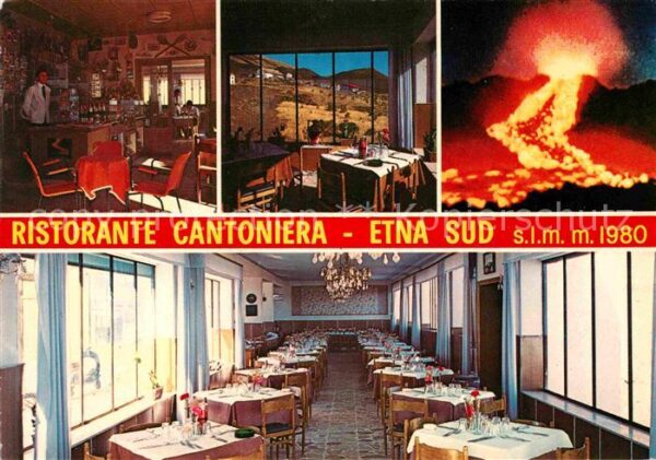Etna Italien Ristorante Cantoniera Vulkan