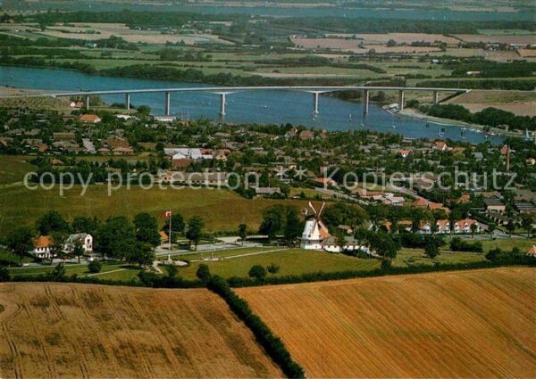 Sonderborg Fliegeraufnahme Dybbol Molle und Brücke