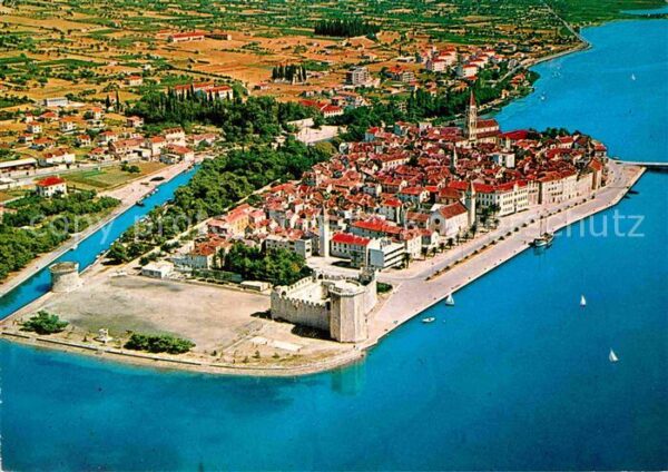 Trogir Trau Fliegeraufnahme