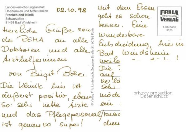 Bad Windsheim LVA Frankenland Klinik – Bild 2