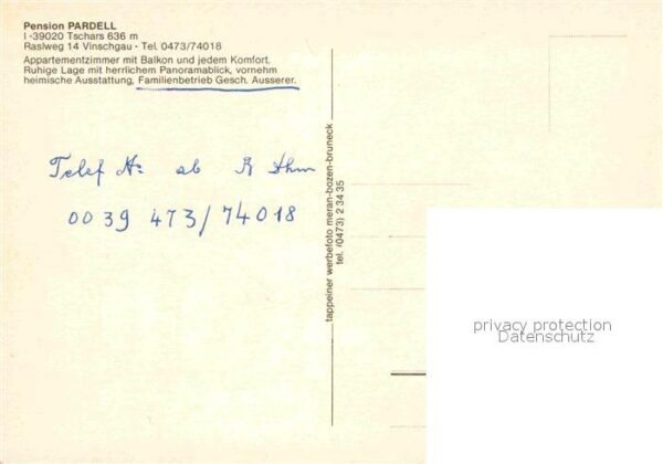Tschars Pension Pardell – Bild 2