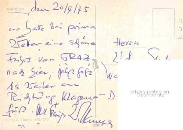 Maribor Marburg Drau Ortspartie mit Kirche – Bild 2