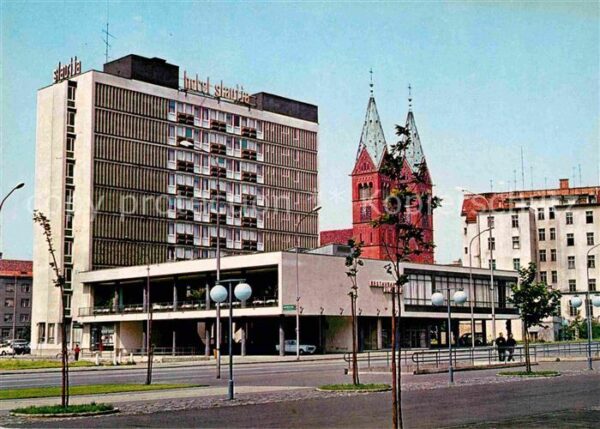 Maribor Marburg Drau Ortspartie mit Kirche