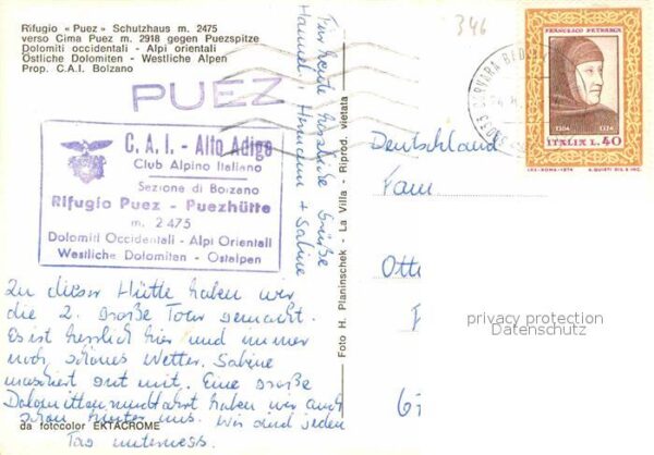 Bolzano Rifugio Puez Schutzhaus – Bild 2