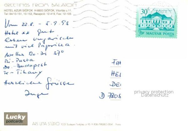 Siofok Hotel Azur – Bild 2