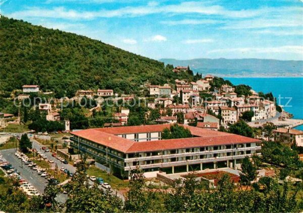 Moscenicka Draga Kroatien Fliegeraufnahme Ortspartie
