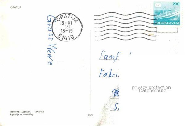Opatija Abbazia Hafen – Bild 2