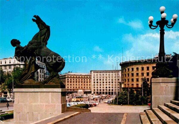 Beograd Belgrad Pogled na trg Marksa i Engelsa