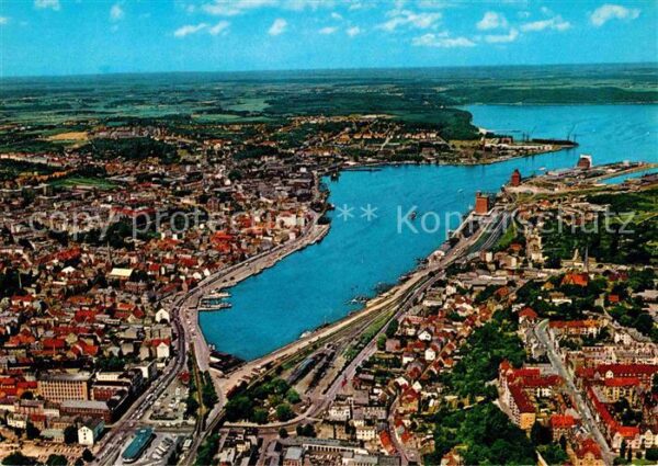 Flensburg Fliegeraufnahme Stadt und Förde