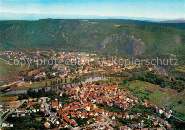 Bad Muenster Stein Ebernburg Fliegeraufnahme Fliegeraufnahme mit Ebe