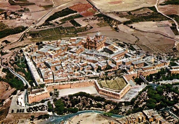 Malta Fliegeraufnahme Walled City of Mdina