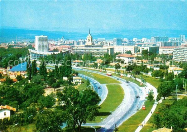 Varna Warna Fliegeraufnahme Autobahn Varna-Slatni-P